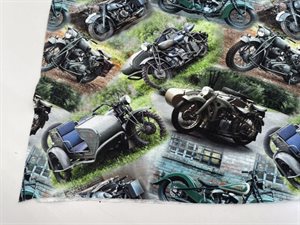 Bomuldsjersey - fede forskellige motorcykler, gots